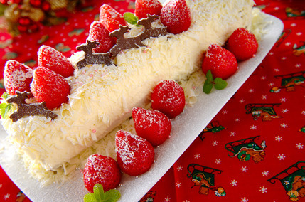 白いブッシュドノエル