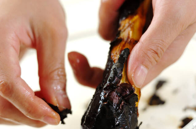 焼きナスの赤だしの作り方の手順3