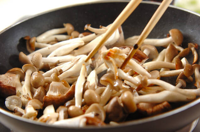 キノコのカレーおろしのせの作り方の手順6