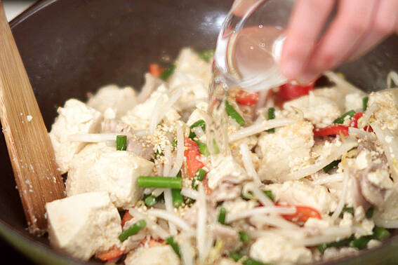 豆腐チャンプルーの作り方の手順4