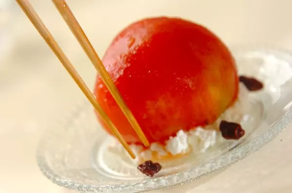 まるごとトマトのサラダの作り方2