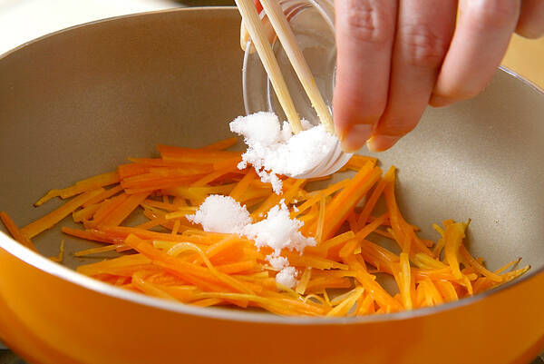 ニンジンのきんぴらの作り方の手順2