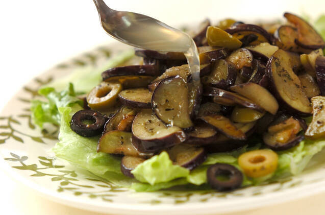 ナスとオリーブの温サラダの作り方の手順3