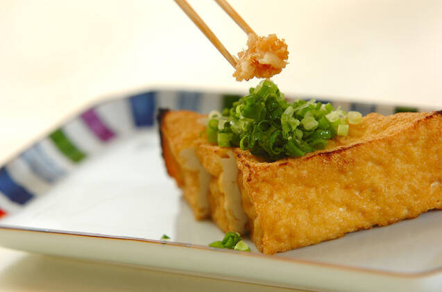 薬味が決め手！カリカリトロトロ焼き厚揚げの作り方の手順5