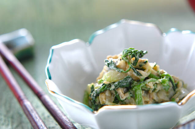 クレソンのワサビ和え