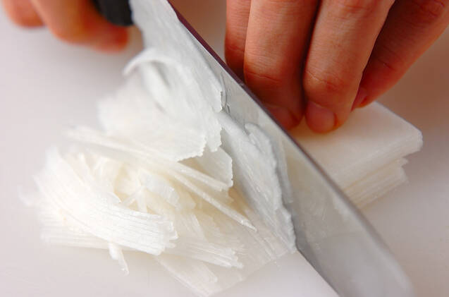 パリパリ大根サラダの作り方の手順1