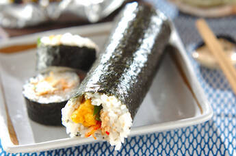 キムチ納豆巻き(恵方巻き)