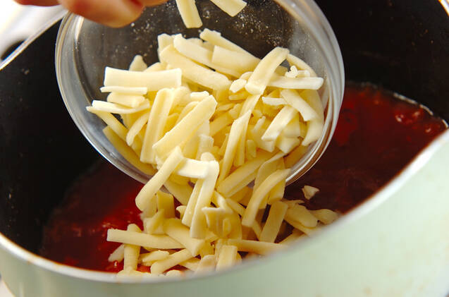 トマトチーズフォンデュの作り方の手順4