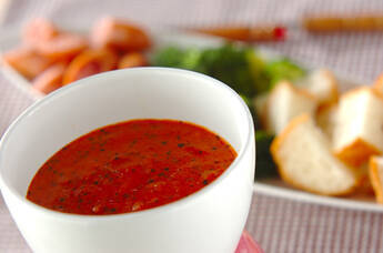 トマトチーズフォンデュ