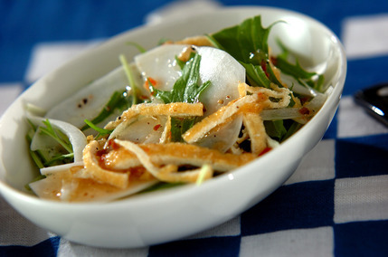 カブと水菜のサラダ