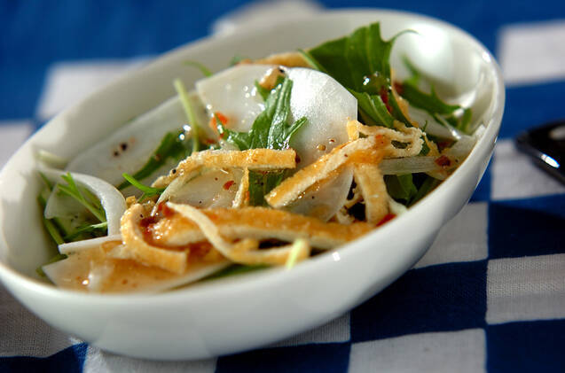 カブと水菜のサラダ