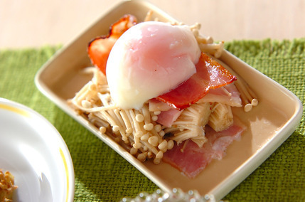 エノキとベーコンのサンド焼き