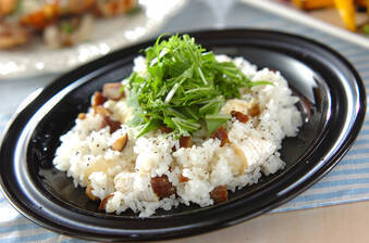 カマンベールチーズの混ぜご飯