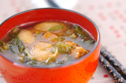 ホウレン草のみそ汁