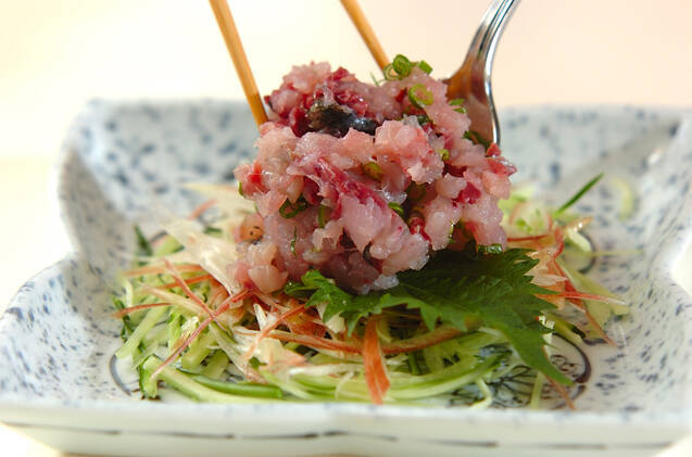 アジのたたきの作り方の手順4