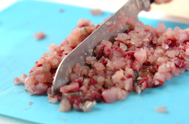 アジのたたきの作り方の手順3