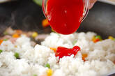 ケチャップライスの作り方1
