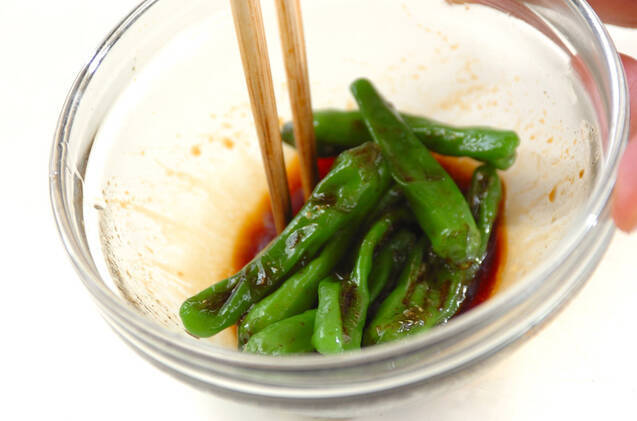 シシトウのおかか和えの作り方の手順2