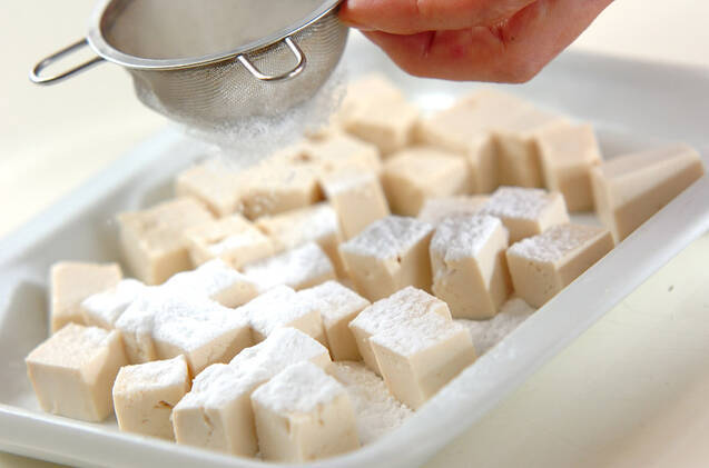 つるりん豆腐のスープの作り方の手順1