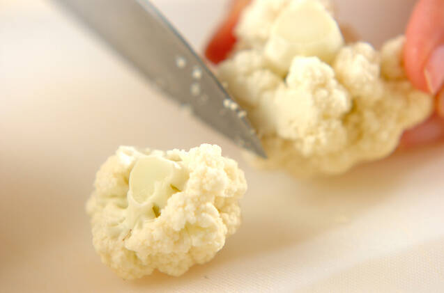 ヒヨコ豆とカリフラワーのサラダの作り方の手順2