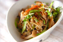 キノコとネギのくったり煮