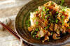 豆腐と豚肉の炒め物の作り方の手順