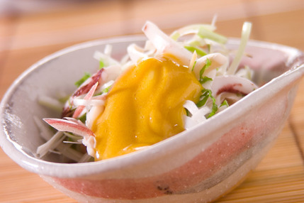 イカの黄身酢和え