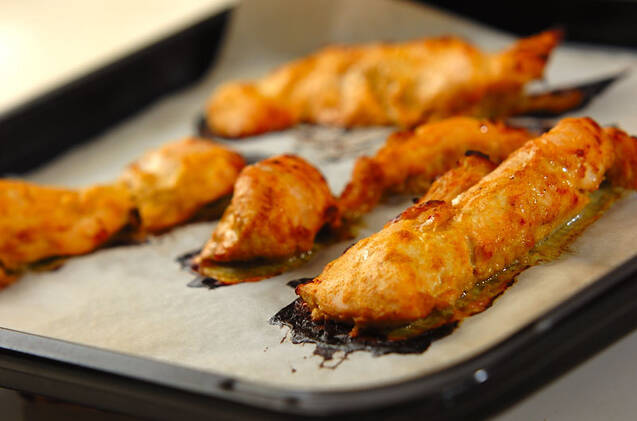 タンドリーチキンサンドの作り方の手順4