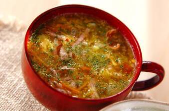 せん切りキャベツのスープ