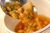 キムチと大豆のスープの作り方の手順4
