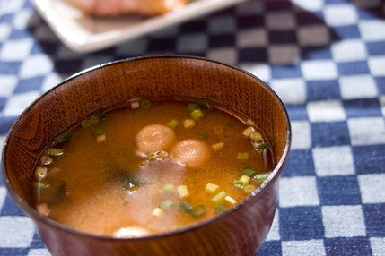 生ワカメのみそ汁