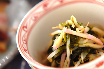 モヤシのアオサ和え 副菜 レシピ 作り方 E レシピ 料理のプロが作る簡単レシピ