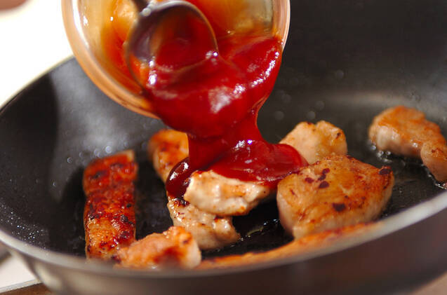 ポークチャップの作り方の手順2