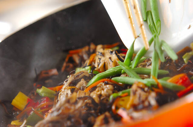 キノコと芽ヒジキの煮物の作り方の手順9