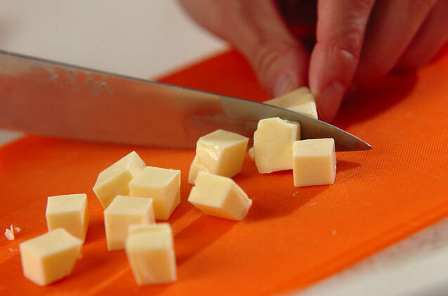 トロッとチーズのチャバタの作り方の手順1