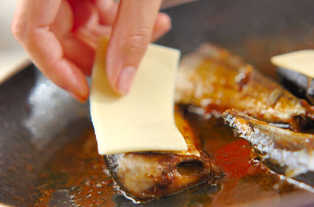 サンマのチーズ焼きの作り方の手順3