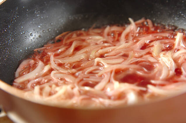 チーズカレーつけ麺の作り方の手順3