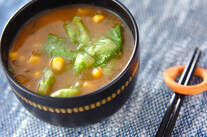 トウモロコシのみそ汁