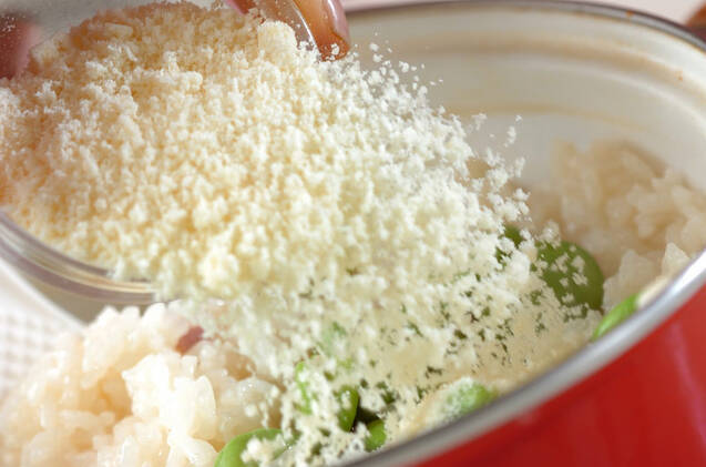 ソラ豆入りボイルライスの作り方の手順6
