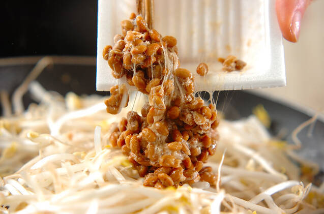 モヤシの納豆炒めの作り方の手順2