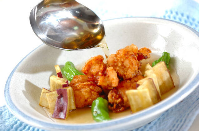 鶏唐揚げのスープ仕立ての作り方の手順8