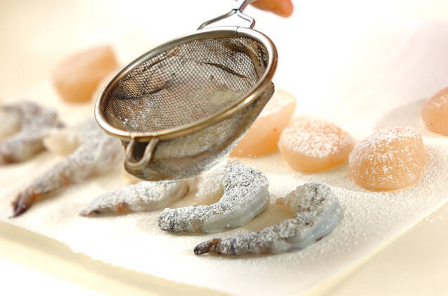 エビとホタテのソテー ナッツソースがけの作り方の手順7