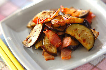 ナスのクミン炒め