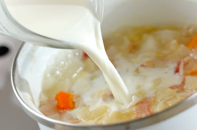 大根のミルクスープの作り方の手順3