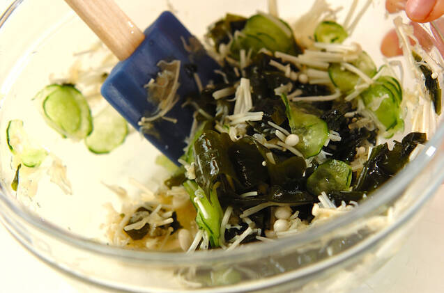 ワカメのリンゴ酢和えの作り方の手順4