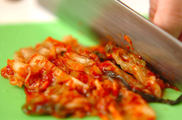 納豆キムチ混ぜまぜの作り方の手順2