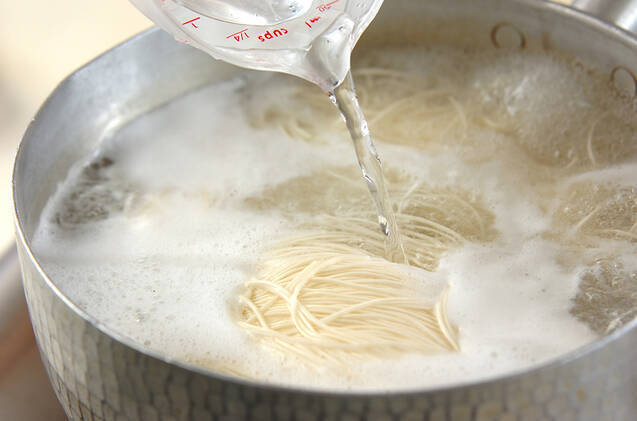 薬味たっぷり素麺の作り方の手順5