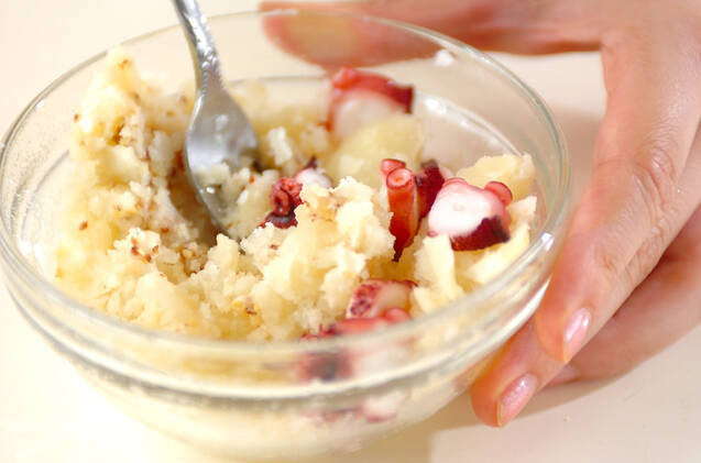 タコとジャガイモのマスタードサラダの作り方の手順2