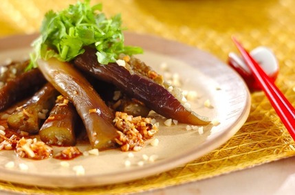 長ナスのピリ辛ネギダレ