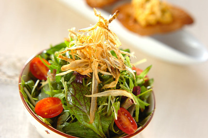 揚げゴボウのパリパリやみつきサラダ